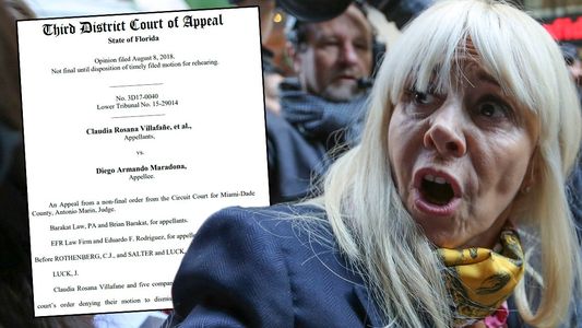 Otro revés judicial para Claudia Villafañe: la Justicia de Miami falló en favor de Maradona
