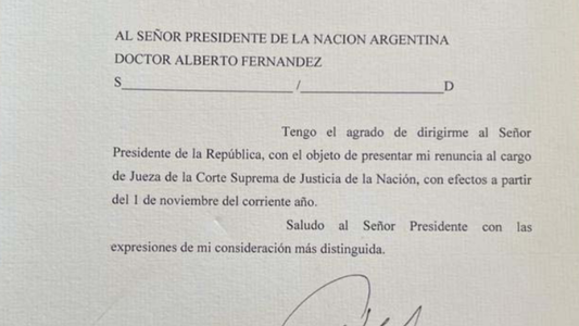 Renunció Highton de Nolasco como jueza de la Corte Suprema