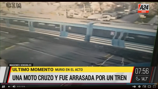 Dramático choque fatal de un motociclista en Haedo