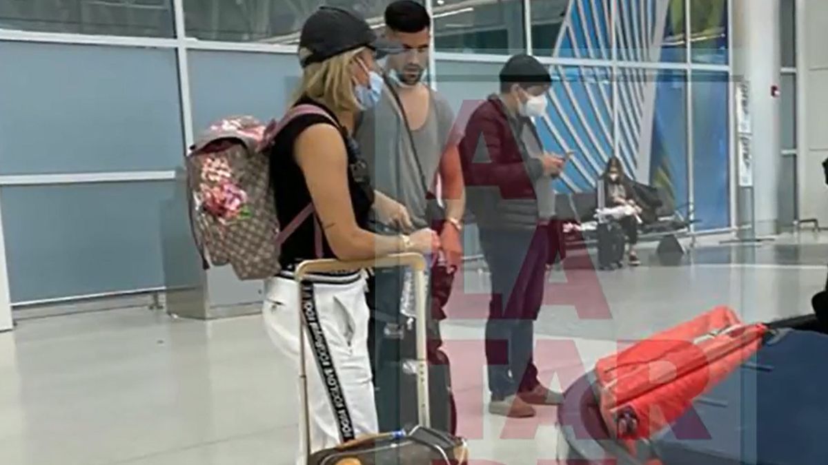 Rocío Oliva en Miami con su primer novio después de Diego Maradona