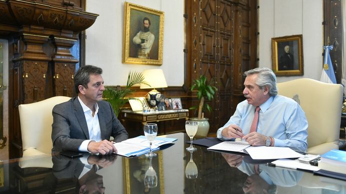 Alberto Fernández almorzó con Sergio Massa para monitorear el estado de las cuentas públicas y la llegada de inversiones
