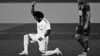 El festejo de gol de Marcelo dedicado a George Floyd, el afroamericano asesinado por la policía