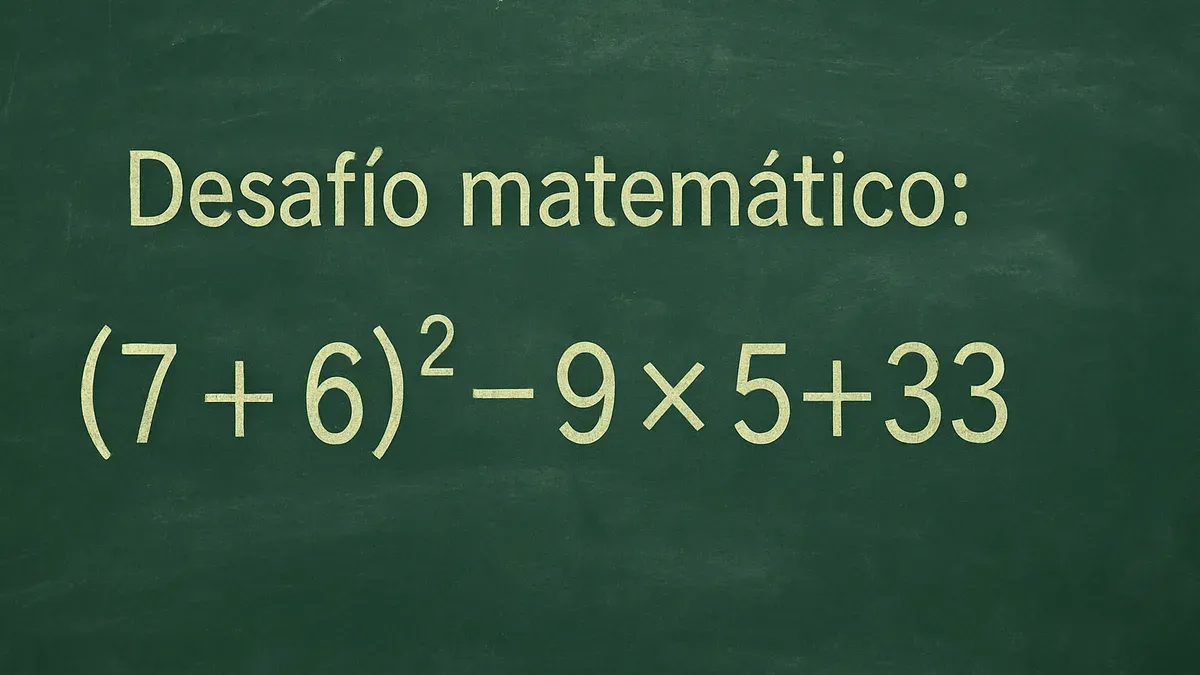 Imagen de pizarra para Desafío Matemático: este cálculo con signos para resolver antes de ver la solución