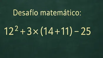 Desafío matemático: ¿en cuánto tiempo lo podés resolver?