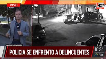 Morón: así un policía evitó a los tiros que le robaran el auto. (Captura de Tv) Morón: así un policía evitó a los tiros que le robaran el auto. (Captura de Tv)