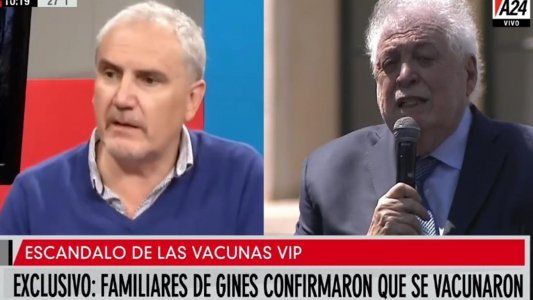 El ahijado de Ginés admitió que él y su esposa recibieron la vacuna pese a no ser de riesgo ni estratégicos