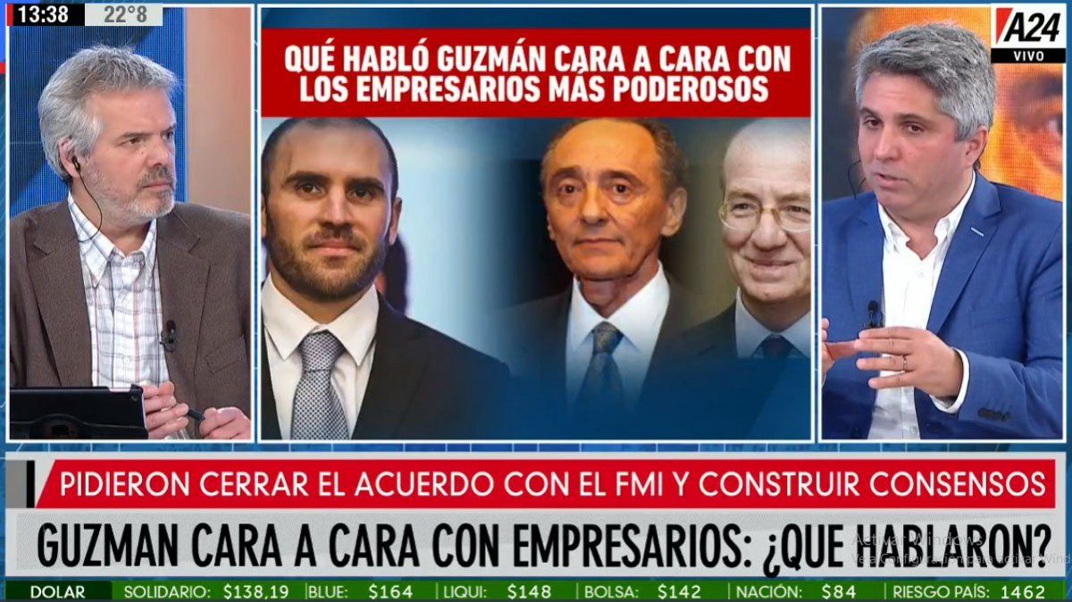 De qué habló Guzmán cara a cara con los empresarios más poderosos