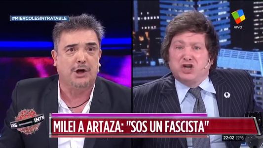 Escándalo al aire entre Javier Milei y Nito Artaza: El idiota sos vos