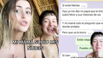 Estuvo en una playa nudista, se sacó fotos y su mamá las compartió en WhatsApp por error