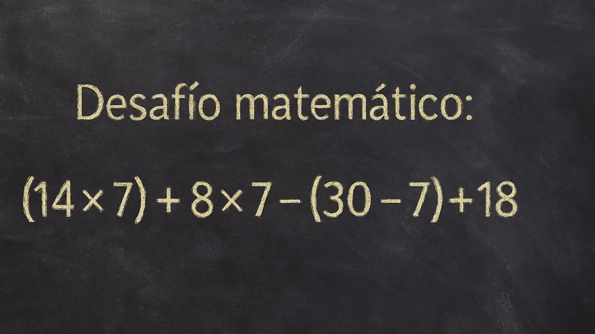 Resolver este Desafío Matemático requiere resolver primero las prioridades de la cuenta si querés llegar al número final sin errores.