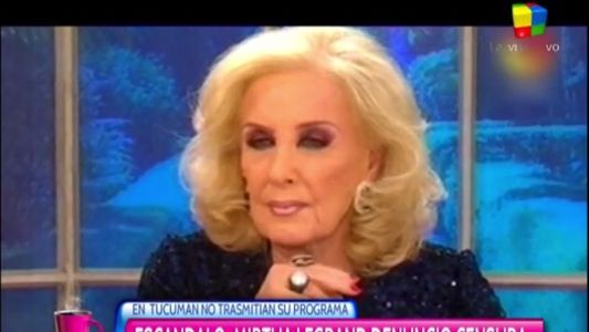 Mirtha Legrand se enojó y denunció censura