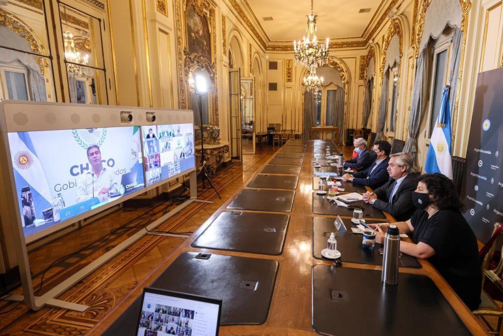 Alberto Fernández encabeza videoconferencia con Gobernadores: Se vuelven a ver