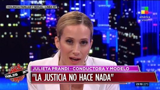 Julieta Prandi miró a cámara y le habló al juez: Es un perverso...