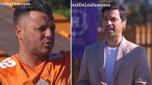 Chanchi Estévez se calentó por un juego y se cruzó con el Chino Leunis en El hotel de los famosos