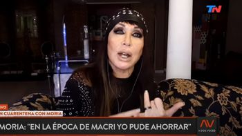 Moria Casán: Para ser totalmente sincera, en la época de Macri pude ahorrar