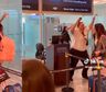 Locura total en el aeropuerto: trabajador dejó todo para correr y gritar el gol de la Selección Argentina