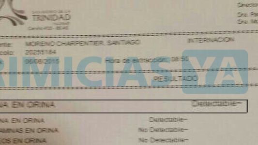 Detectaron cocaína en la muestra de orina de Chano