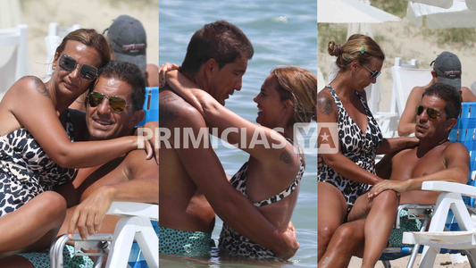 Las fotos de Amalia Granata con sus hijos y Leo Squarzon en Punta del Este: día de playa, risas y juegos