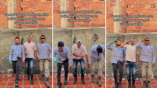 Albañiles pidieron aumento en un video viral de Tik Tok y el jefe les dio la peor noticia