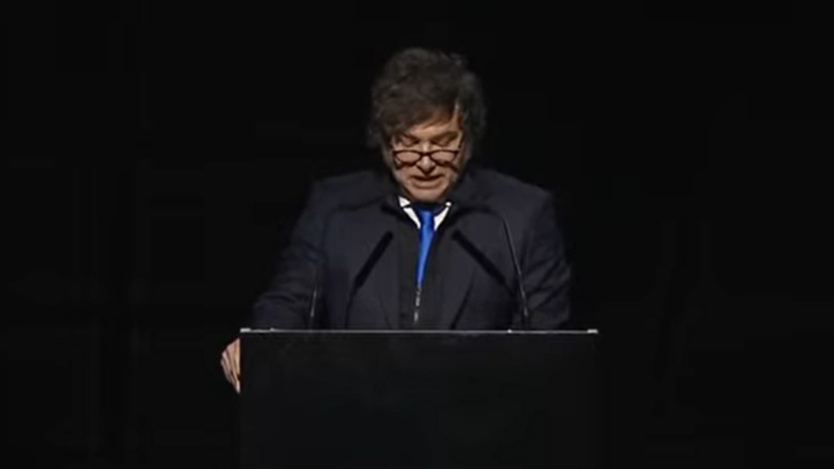 avier Milei habló en un evento evangélico en Chaco.&nbsp;