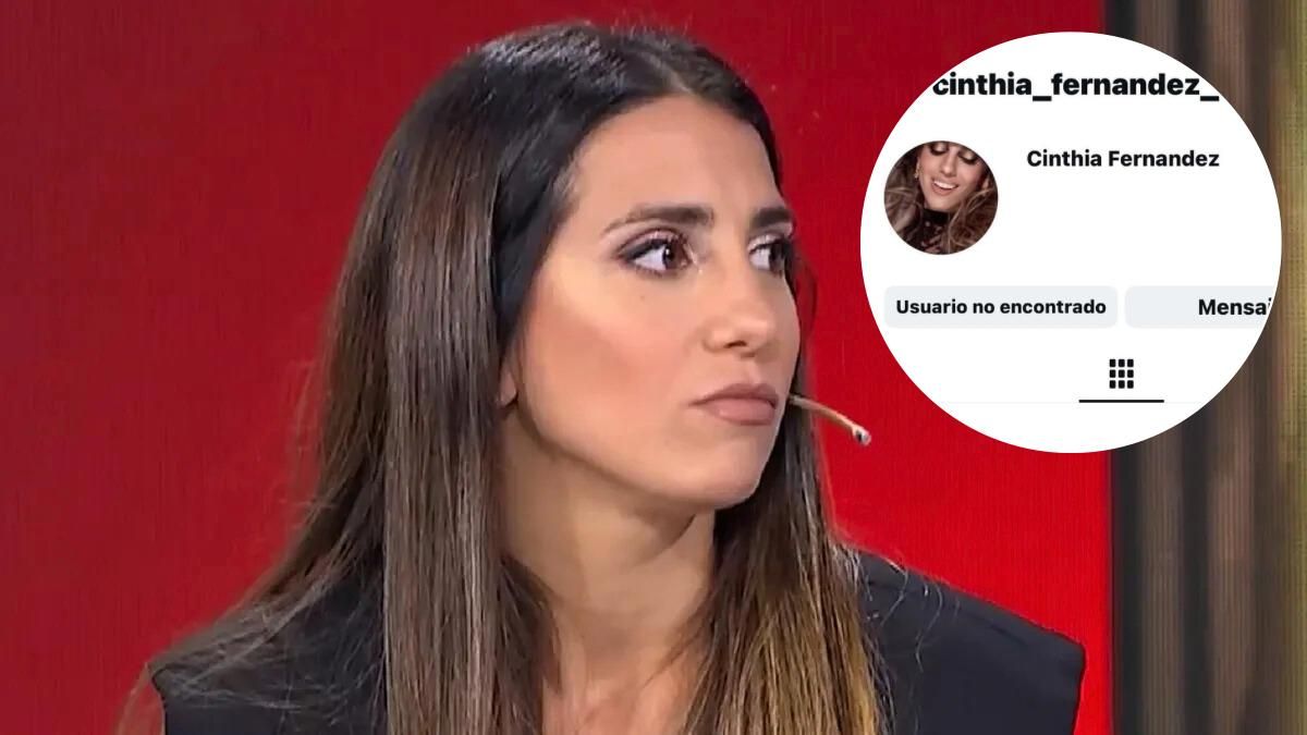Le cerraron el Instagram a Cinthia Fernández: la exorbitante cifra que debería pagar para recuperarlo