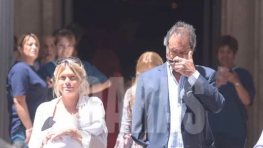 Daniel Scioli y Gisela Berger pasaron por el Registro Civil para inscribir a la nena