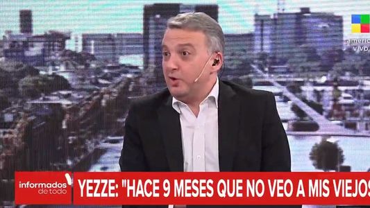 Mariano Yezze contó su historia de vida en Arias: Hace nueve meses que no veo a mis viejos, es duro