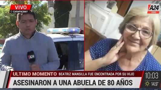 Carapachay: brutal asesinato de una jubilada de 80 años