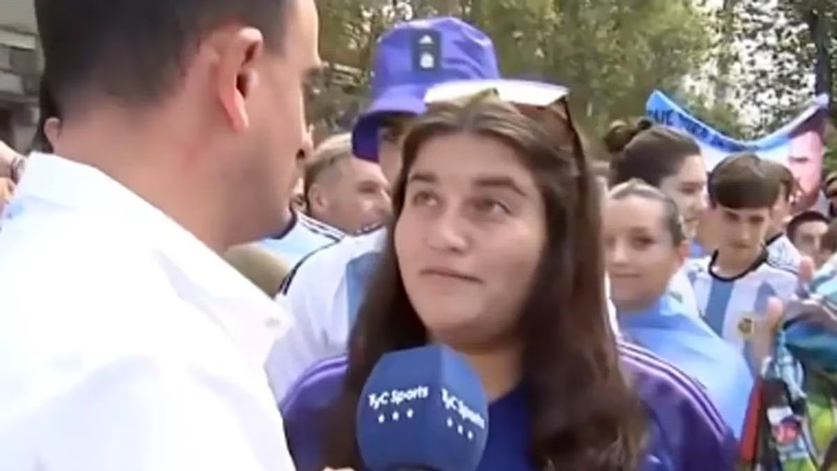 La chica que presentó un certificado falso en el trabajo para ir a ver Argentina vs. Panamá. (Foto: Captura TV)&nbsp;