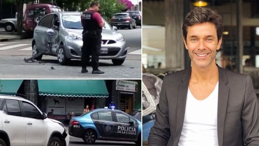 Mariano Martínez chocó con su camioneta: las imágenes del accidente