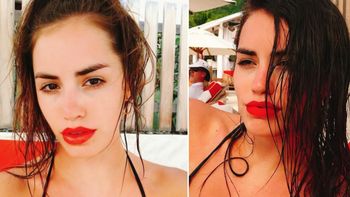 Lali Espósito bien sensual en sus vacaciones con su novio