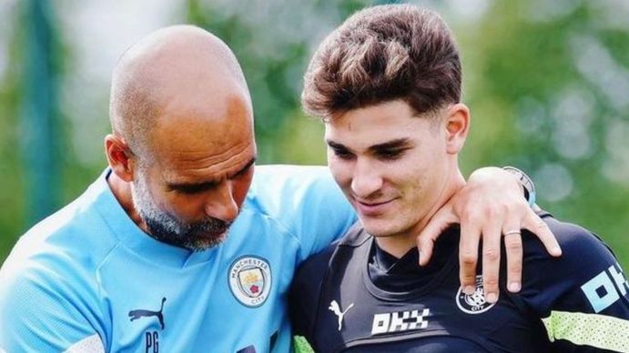 Pep Guardiola y una tremenda frase sobre Julián Álvarez