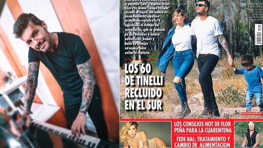 Tapa de revista: los días de Marcelo Tinelli recluido en el sur