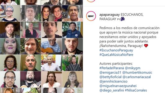 Ñañohendumína, Paraguay, piden los músicos en emotivo video