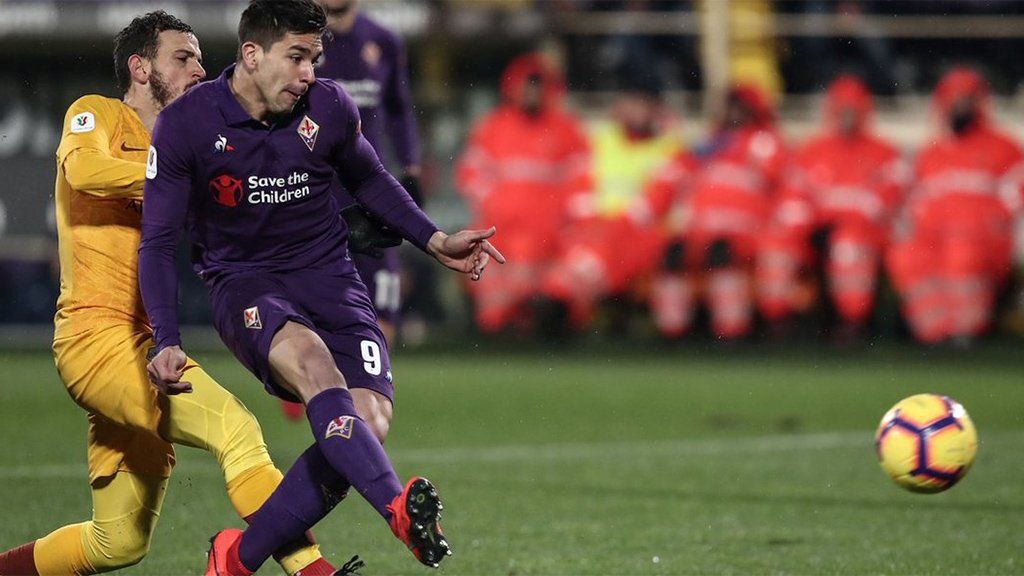 Dos goles de Gio Simeone en la humillante goleada 7-1 de la Fiorentina a la Roma