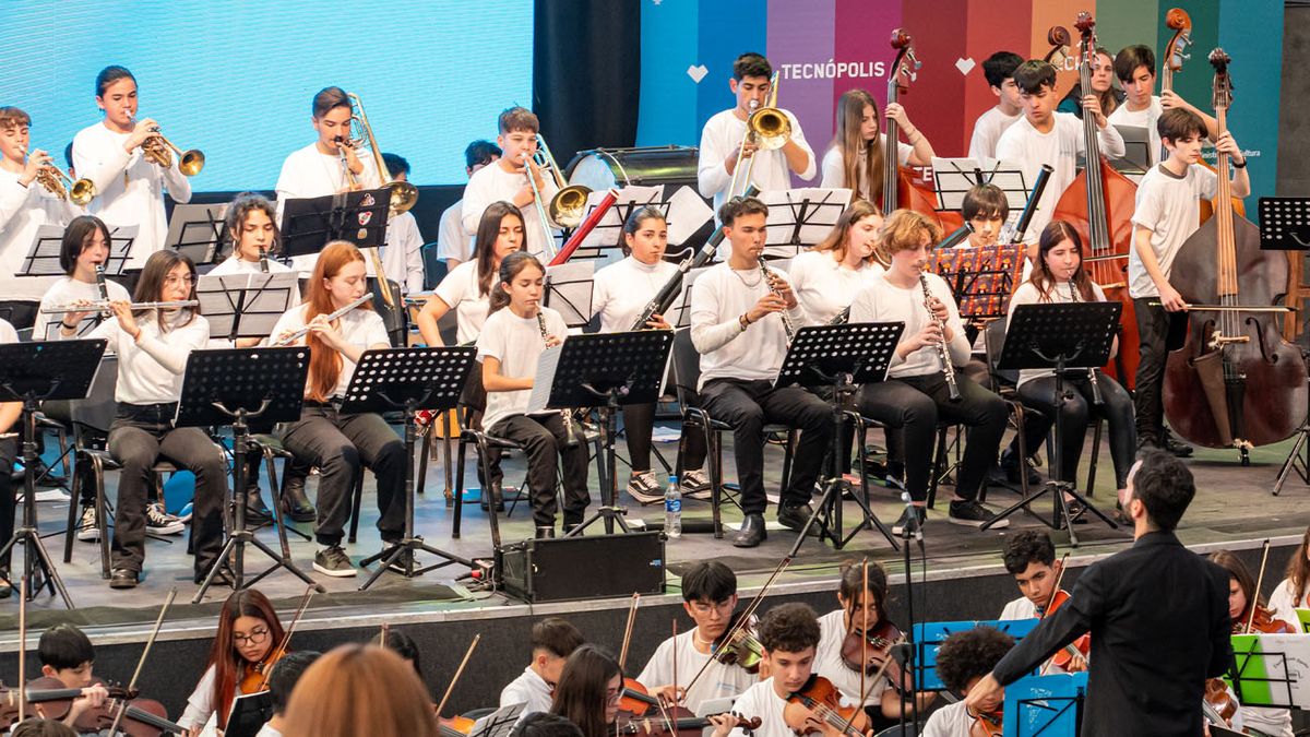 Gran cierre de la Orquesta Infantil Argentina Manuel Belgrano en Tecnópolis (Foto: FundaciónSOIJAr)
