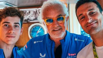Scaloni fue a alentar a Franco Colapinto en el GP de Bélgica