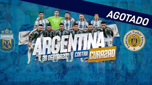 En una hora se agotaron las entradas para el partido de la Selección Argentina vs. Curazao