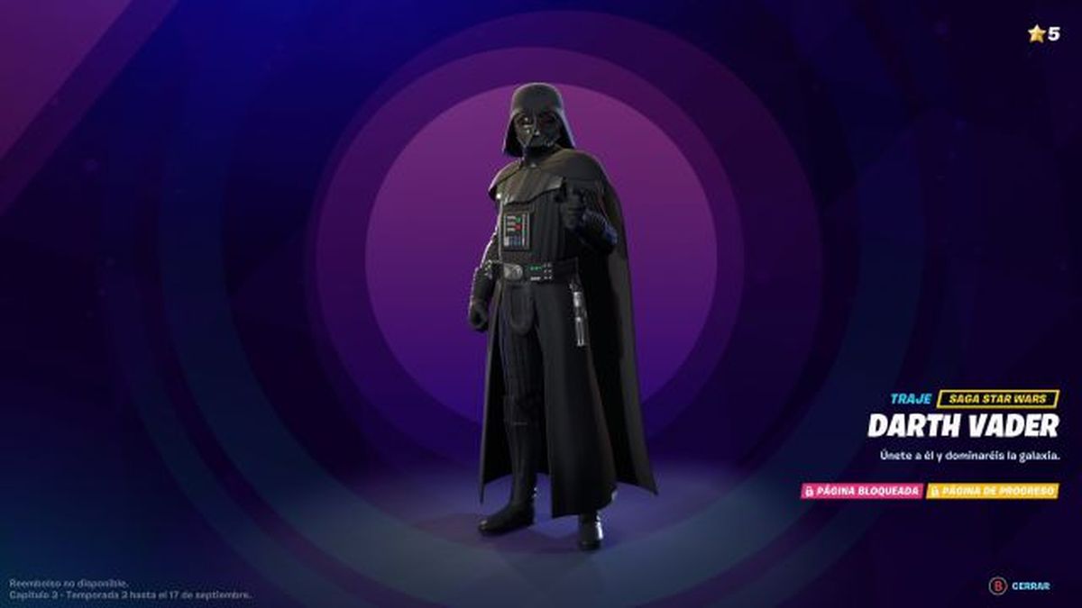 Darth Vader ya está disponible en el Pase de Batalla.
