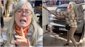 Se peleó con un camionero, le destrozó el vehículo con un fierro y se justificó: Estoy sola