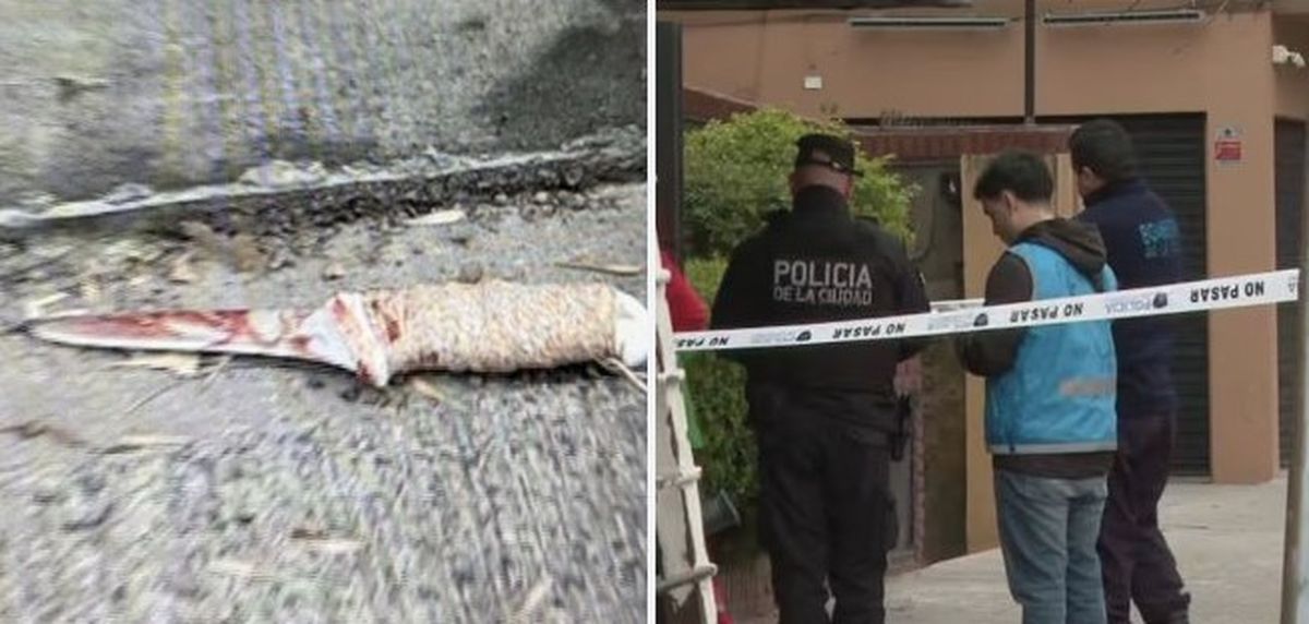 La investigación también incorporó como prueba el arma blanca que, de acuerdo con la hipótesis judicial, fue utilizada durante la agresión. (Foto: captura)