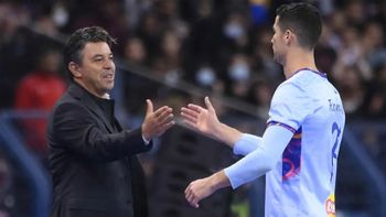 Marcelo Gallardo y Cristiano Ronaldo Marcelo Gallardo y Cristiano Ronaldo