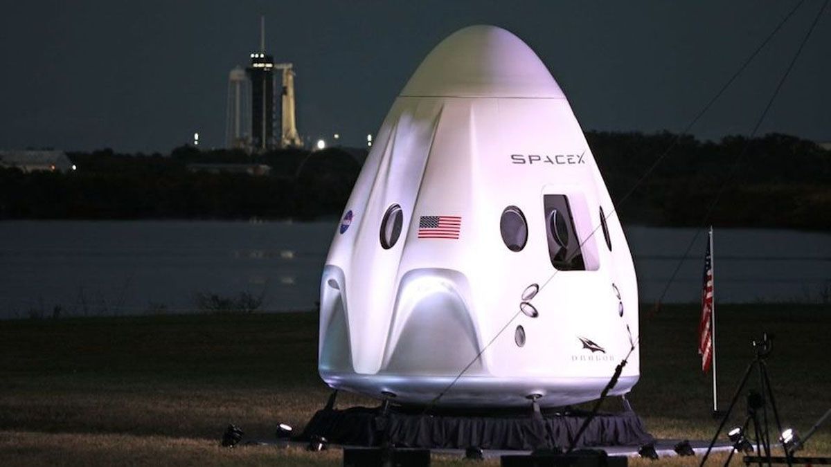 La cápsula Dragón que lleva a los astronautas al espacio (Foto: Space X)