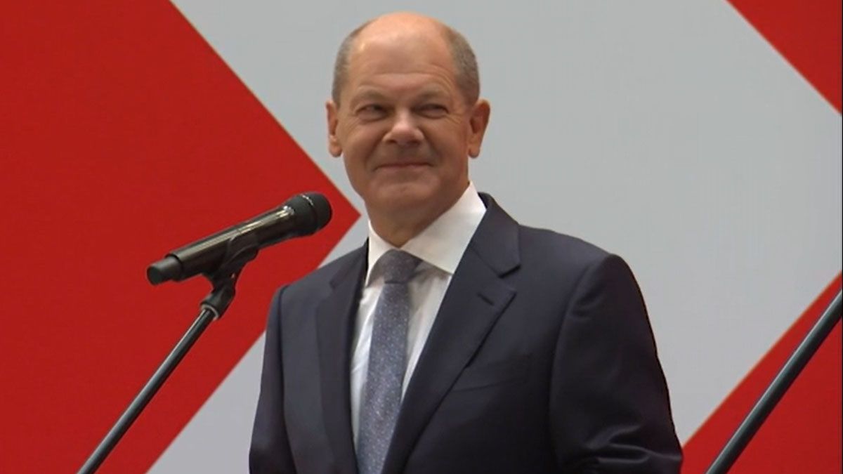 Olaf Scholz, vicecanciller de Alemania, ganador de las elecciones generales con el Partido Socialista Democrático (SPD) (Foto: AP)
