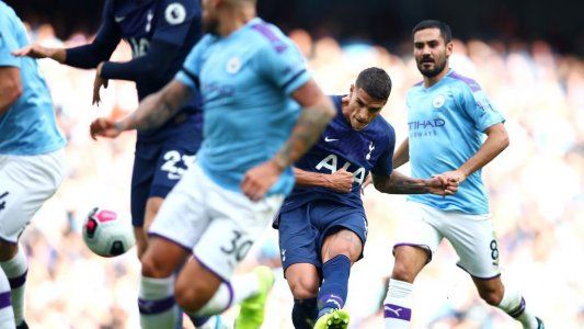 Manchester City y Tottenham empataron 2-2 en un partidazo: goles de Lamela, Agüero y el VAR protagonista sobre la hora