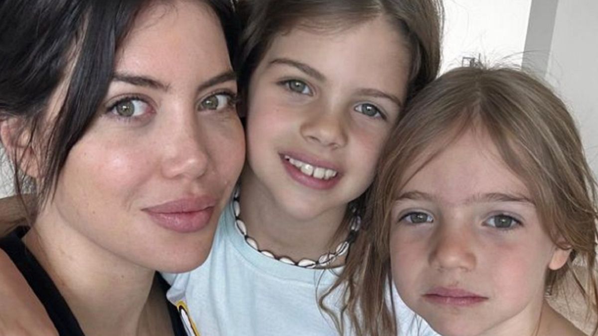 El video más tierno de las hijas de Wanda Nara en su complicado momento de salud