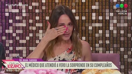 Verónica Lozano se emocionó al recibir una inesperada sorpresa al aire