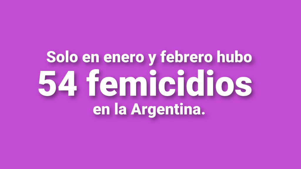 8M con 54 mujeres menos