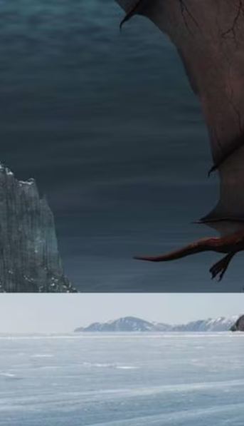 Hallaron un dragón gigante congelado en Canadá y la ciencia reveló el origen del extraño animal