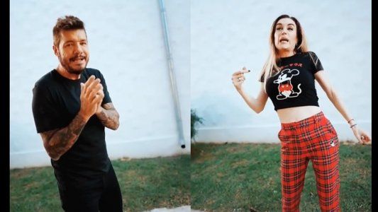 Oficialmente Tinelli presentó a Fátima Florez